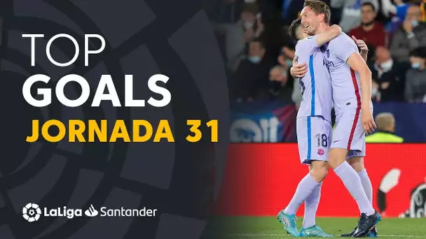 Todos los goles de la Jornada 31 de LaLiga Santander 2021/2022