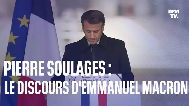 Le discours d'Emmanuel Macron lors de l'hommage national au peintre Pierre Soulages
