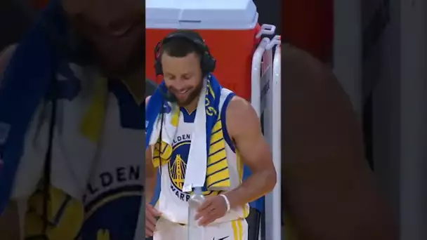 Steph gets the water bottle treatment after red-hot shooting night! | #shorts
