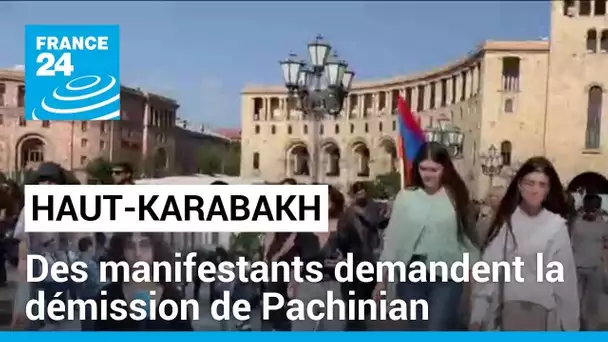 Haut-Karabakh : à Erevan, des manifestants appellent à la démission de Nikol Pachinian