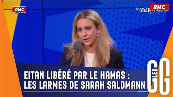 Les larmes de Sarah Saldmann au moment d'évoquer les otages du Hamas