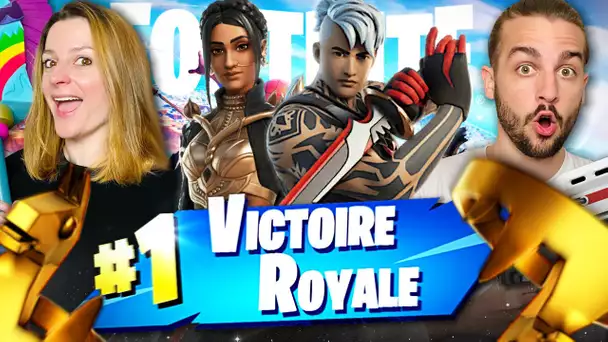 NOTRE PREMIER TOP 1 DU CHAPITRE 3 ET ON DEBLOQUE LE PARAPLUIE ! FORTNITE DUO FR