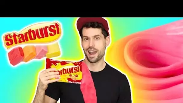 JE FAIS DU SLIME COMESTIBLE STARBURST - RECETTE FACILE ET RAPIDE 😜