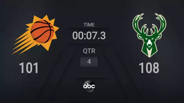 Suns @ Bucks Game 4 | #NBAFinals on ABC Live Scoreboard