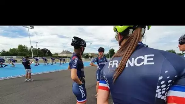 L' équipe de France de Roller en piste à St Pierre les Elbeuf