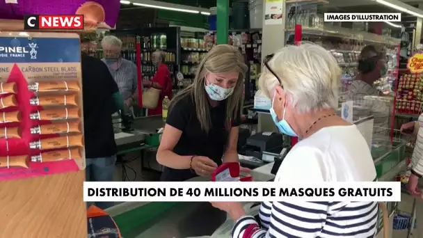Distribution de 40 millions de masques gratuits