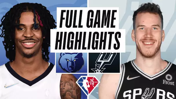 GRIZZLIES at SPURS | FULL GAME HIGHLIGHTS | January 26, 2022