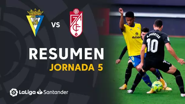 Resumen de Cádiz CF vs Granada CF (1-1)