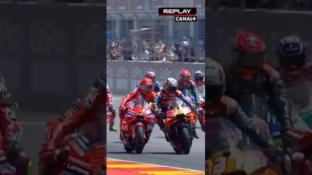 🔥 C’était chaud au départ de la course sprint au #AragonGP ! #motorsport #motogp