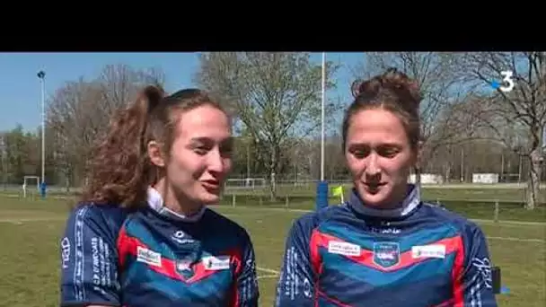 Portrait jumelles joueuses de rugby a Limoges
