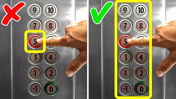 La seule manière d’échapper à un ascenseur bloqué