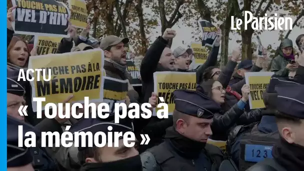 Marche contre l’antisémitisme : l'hommage de LFI près du Vel d'Hiv perturbé par des manifestants