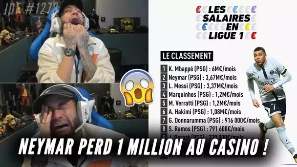 NEYMAR perd une somme folle au casino ! Salaires : MBAPPÉ et le PSG écrasent la Ligue 1...