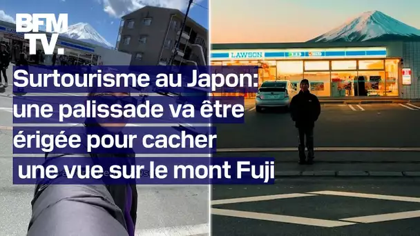 Surtourisme au Japon: une barrière va être érigée devant une épicerie pour cacher le mont Fuji