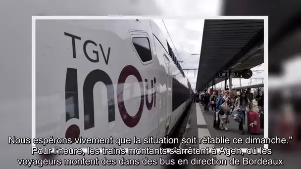 ✅  Panne majeure sur le réseau SNCF entre Bordeaux et Agen