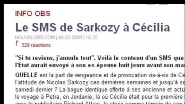 [Publication SMS de Nicolas Sarkozy sur le site du Nouvel Observateur]