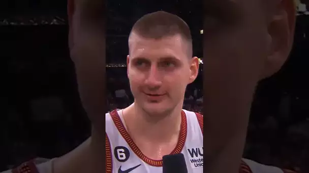 “The Job is Done, We Can Go Home Now”- Nikola Jokic 🏆 The #NBAFinals MVP! | #Shorts