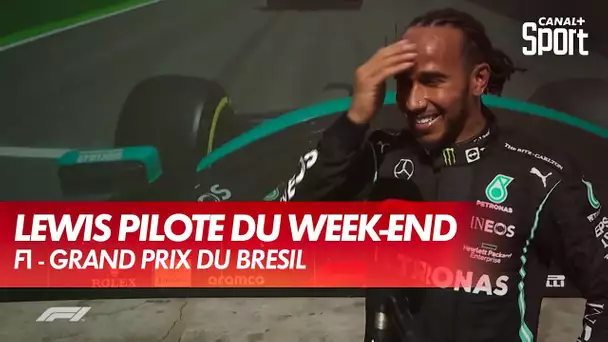 La réaction de Lewis Hamilton, pilote du week-end ! - GP du Brésil