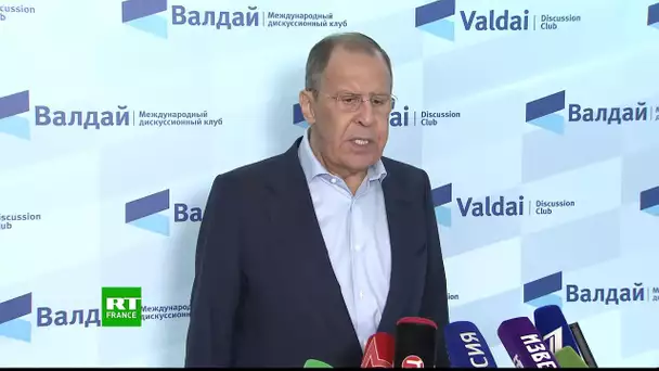Le point presse de Sergueї Lavrov après son intervention au Club de discussion Valdaï à Sotchi