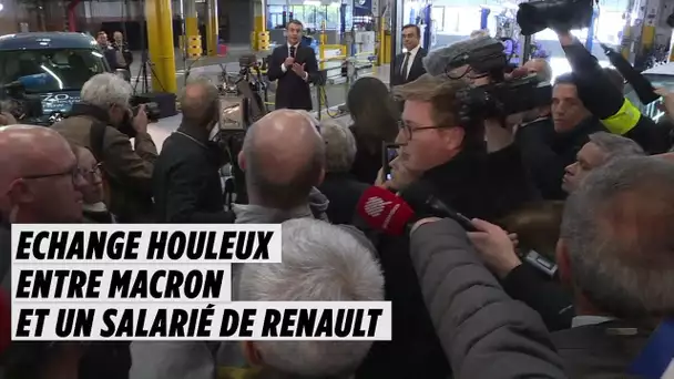 Échange houleux entre Macron et un ouvrier de Renault à Maubeuge