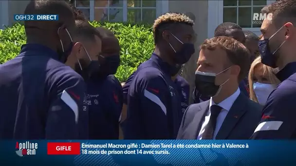 Euro 2021 : Emmanuel Macron en visite à Clairefontaine pour encourager les Bleus