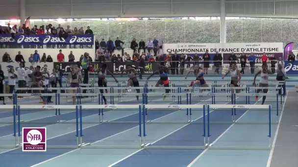 Nantes 2016 : Finale 60 m haies Juniors Filles (Laura Valette en 8&#039;&#039;28)