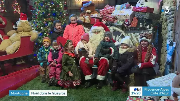 Hautes-Alpes : le Père Noël en visite à Ceillac dans le Queyras