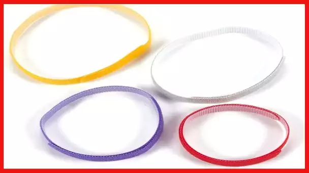 12 Pack Puppy Whelping Collars for Litter, Tiny Newborn Kitten ID Bands in 12 Assorted Colors