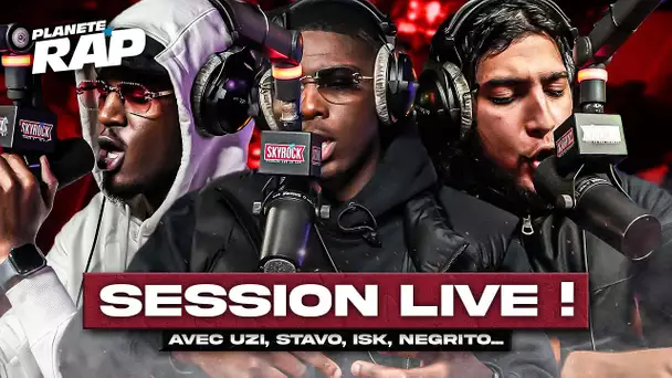 SESSION FREESTYLE avec Uzi, Isk, Stavo, Negrito, Kaem, BicoyVR, TR... #PlanèteRap