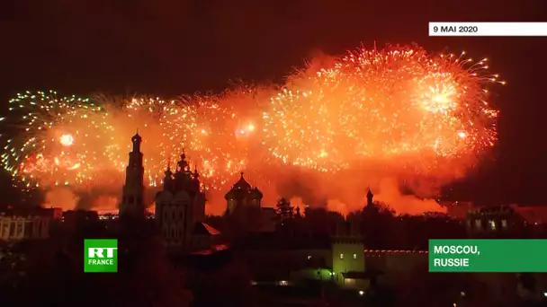Russia Fireworks light up Moscow skies for Victory Day