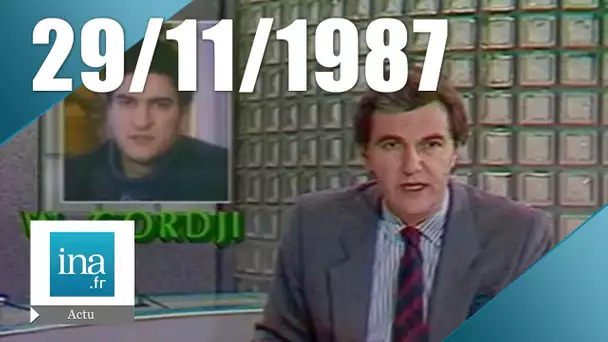 20h Antenne 2 du 29 novembre 1987 - Vahid Gordji entendu par la justice | Archive INA