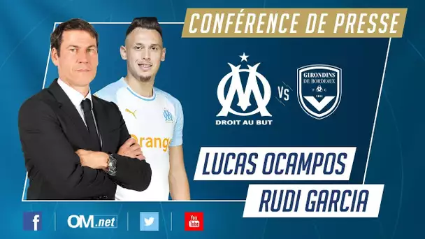 OM - Bordeaux l La Conférence de Lucas Ocampos et Rudi Garcia