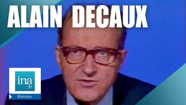 Alain Decaux raconte "Les émeutes du 6 février 1934" | Archive INA