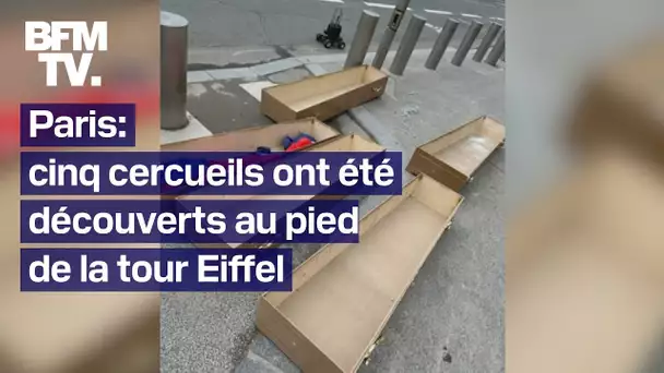 Ce que l'on sait sur les cinq cercueils retrouvés devant la tour Eiffel