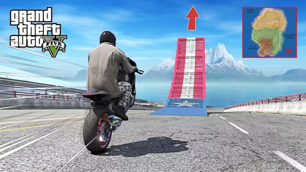 ALLER à NORTH YANKTON en faisant un SAUT depuis GTA 5 ! (Record)