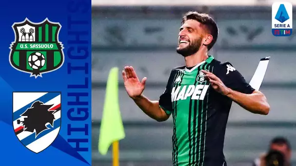 Sassuolo 4-1 Sampdoria | Tripletta di Berardi straccia una Sampdoria da 10 uomini | Serie A