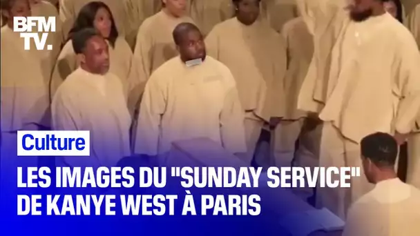 Les images du "Sunday service" de Kanye West à Paris