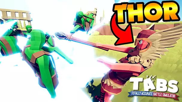 NOUVELLE UNITÉ : THOR ET SON MARTEAU ! | TOTALLY ACCURATE BATTLE SIMULATOR FR