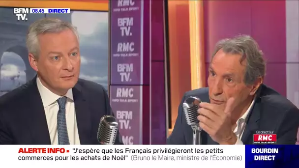 Bruno Le Maire face à Jean-Jacques Bourdin en direct