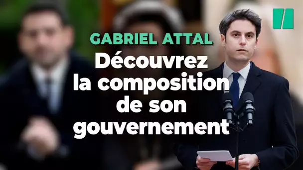 Découvrez la composition du nouveau gouvernement, mené par Gabriel Attal