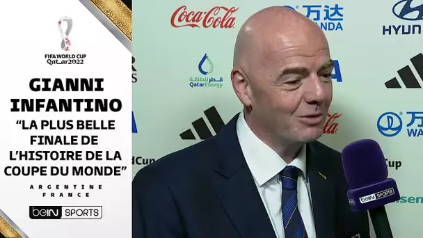 🏆🗨️ Gianni Infantino : "La plus belle finale de l'histoire de la Coupe du Monde"