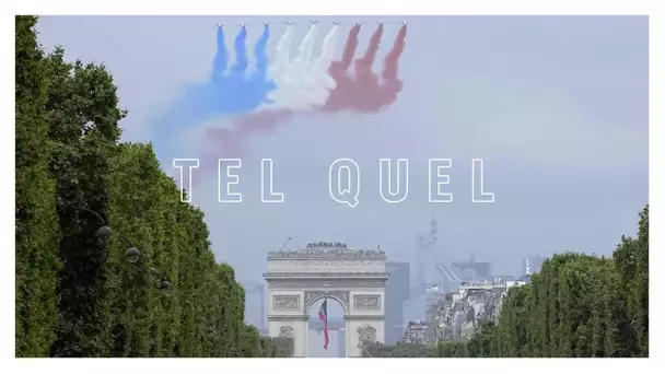 Quand la Patrouille de France survole les Champs-Elysées pour le défilé du 14 Juillet