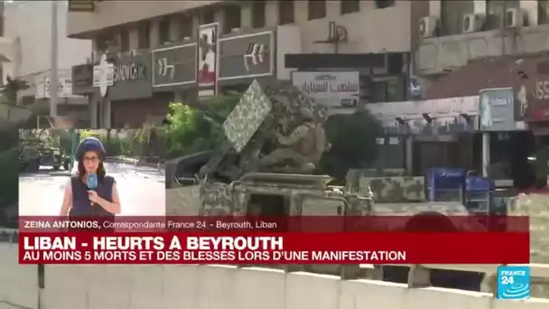 Heurts à Beyrouth lors d'une manifestation : "La situation s'est calmée" • FRANCE 24