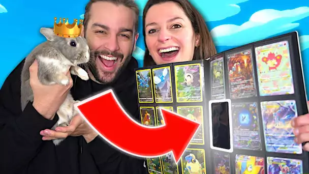 NOTRE LAPIN SEOUL A TROP DE CHANCE ! OUVERTURE DUEL CARTES POKEMON !