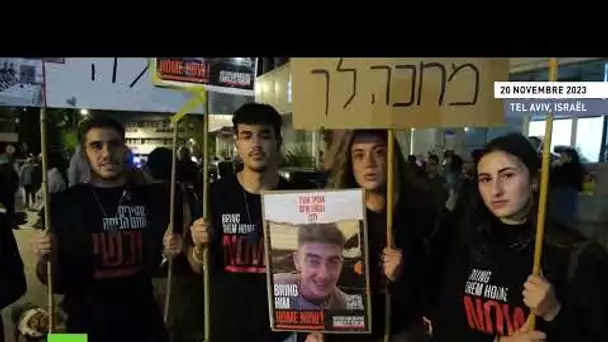Les familles des otages détenus par le Hamas manifestent à Tel-Aviv