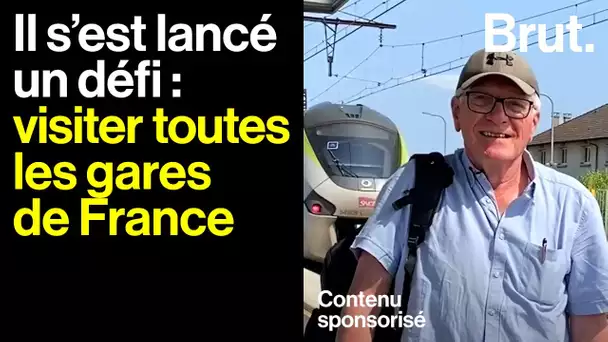 Il y a 3000 gares en France et Yves veut toutes les voir