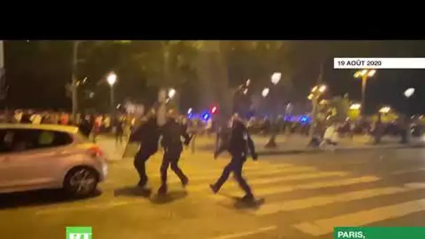 Paris : heurts avec les forces de l'ordre en marge des célébrations de la victoire du PSG