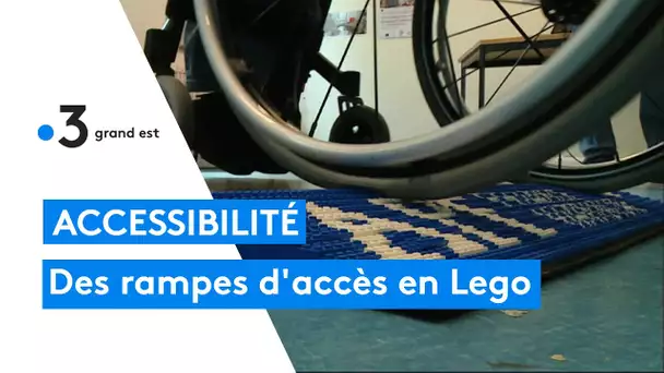 Des rampes d'accès pour fauteuils roulant à l'aide de briques de Lego