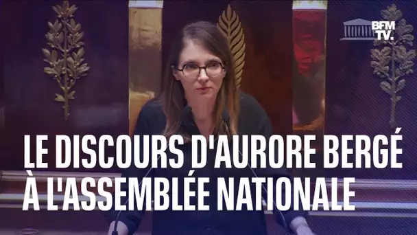 Le discours en intégralité d'Aurore Bergé, présidente du groupe "Renaissance" à l'Assemblée