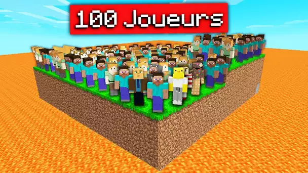 J'ai enfermé 100 joueurs dans 1 Chunk pour voir s'ils survivent...